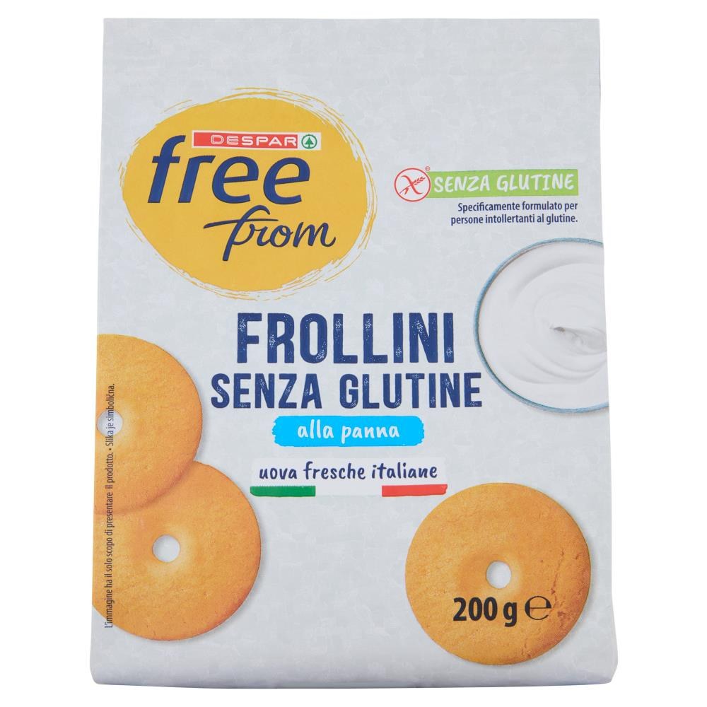 Despar - Frollini Senza Glutine alla Panna Senza Lattosio Free From