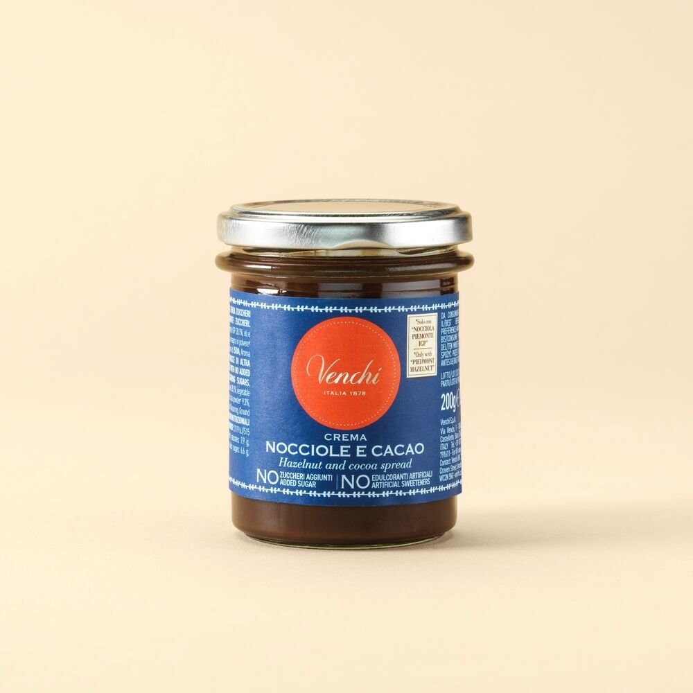 Venchi - Crema Spalmabile No Zuccheri Aggiunti alla Nocciola