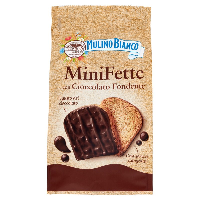 Mulino Bianco - MiniFette con Cioccolato Fondente