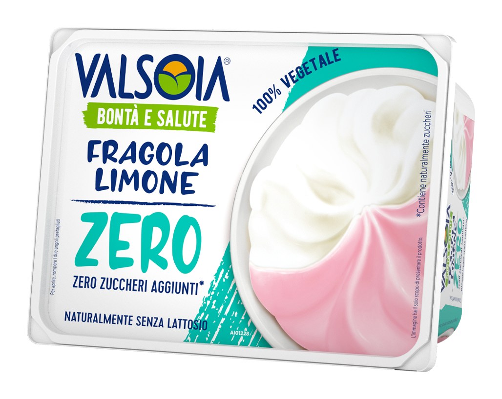 Valsoia - Gelato Fragola e Limone Zero Zuccheri Aggiunti