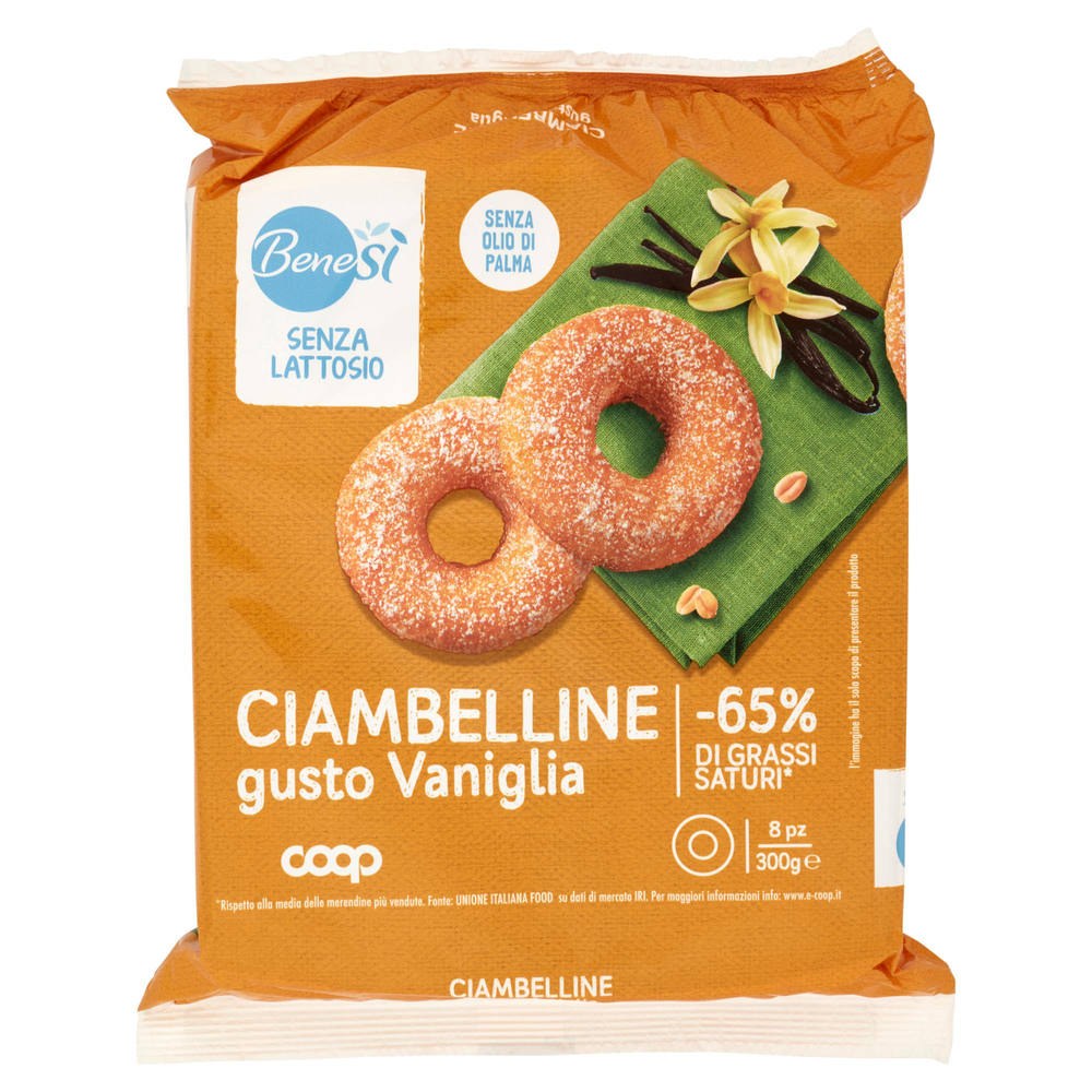 Coop - Ciambelline Senza Lattosio alla Vaniglia Bene Sì
