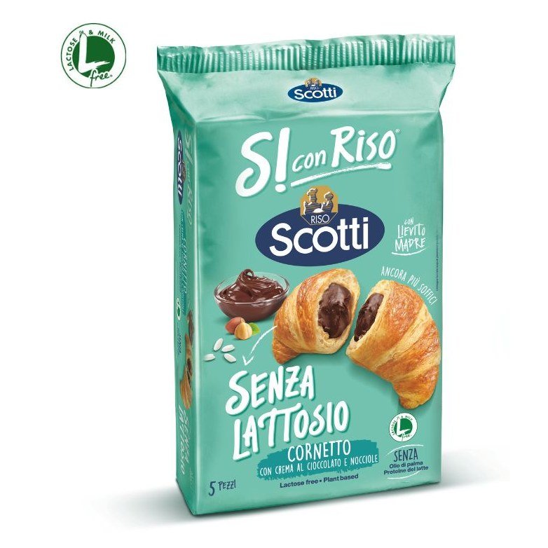 Si Con Riso - Cornetti con Crema al Cioccolato e Nocciole