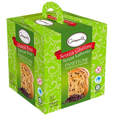Giampaoli - Panettone Gocce di Cioccolato Senza Glutine e Senza Lattosio