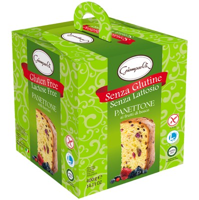 Giampaoli - Panettone Senza Glutine e Senza Lattosio ai Frutti di Bosco