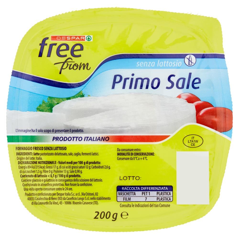 Despar - Primo Sale Senza Lattosio Free From