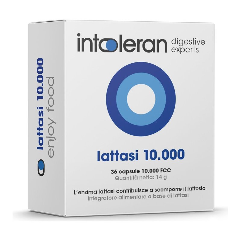 Confezione di Intoleran Lattasi 10.000, 36 capsule