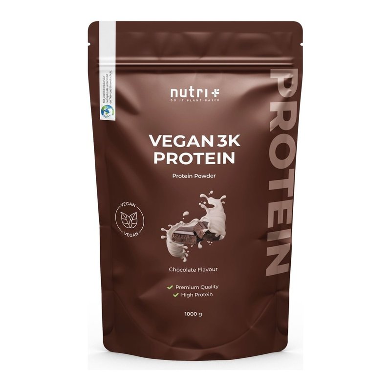 Confezione di Nutri+ Proteine Vegane 3K, cioccolato 1 kg