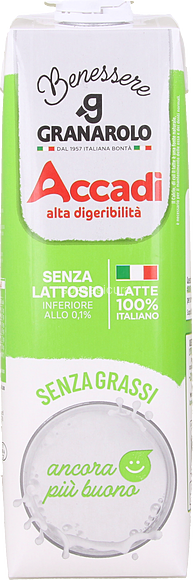 Accadì - Latte Senza Lattosio Senza Grassi