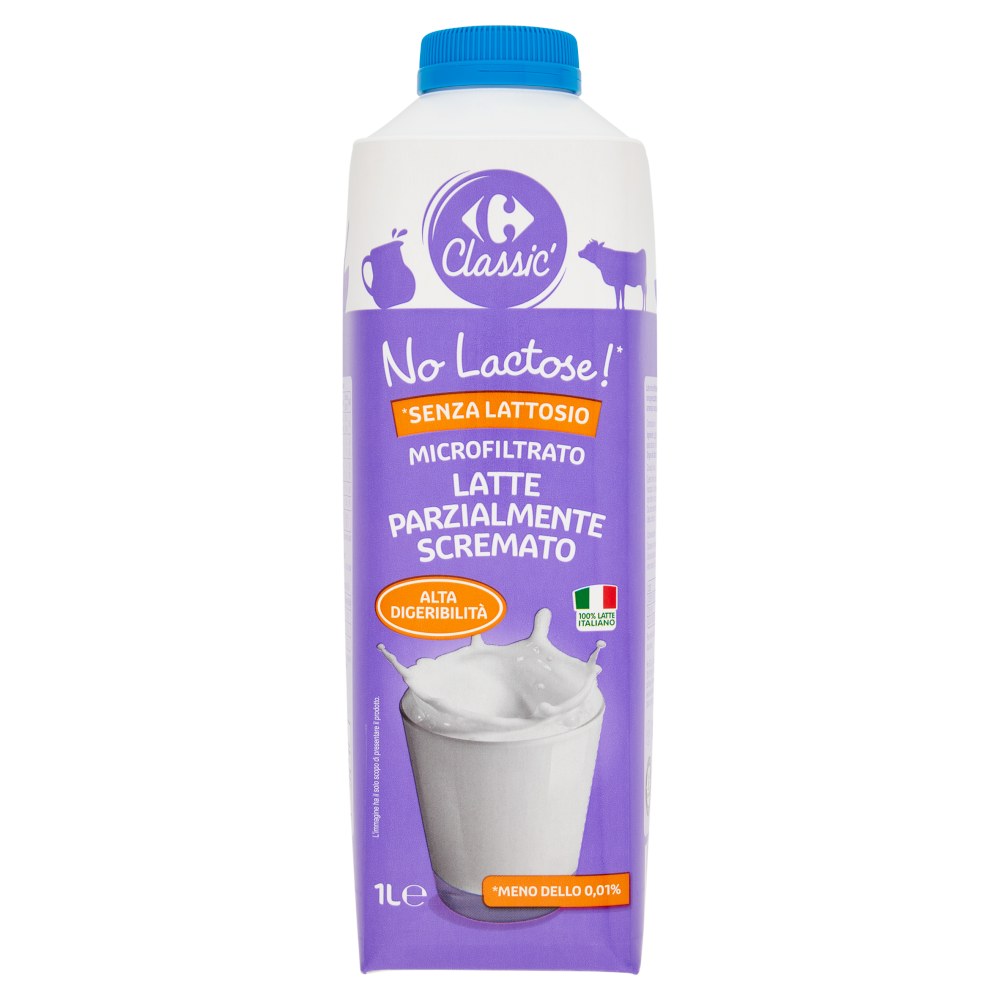 Carrefour - Classic No Lactose Latte PS Microfiltrato Senza Lattosio