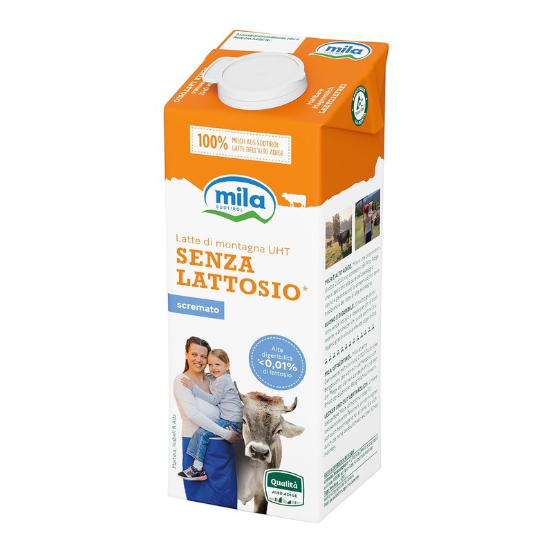 Mila - Latte Scremato UHT Senza Lattosio