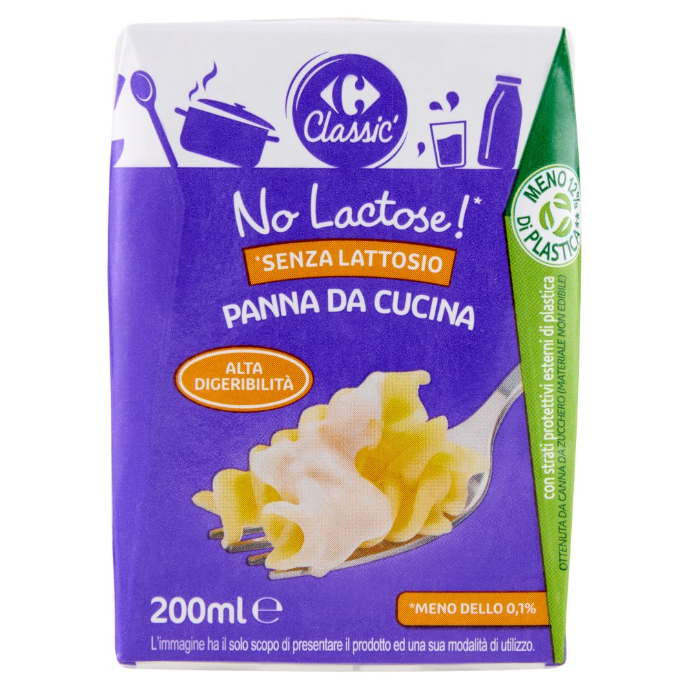 Carrefour - Classic No Lactose Panna da Cucina Senza Lattosio