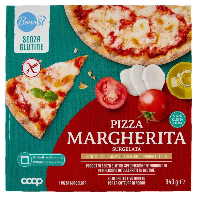 Coop - Pizza Margherita Surgelata Senza Glutine e Senza Lattosio Bene.Sì