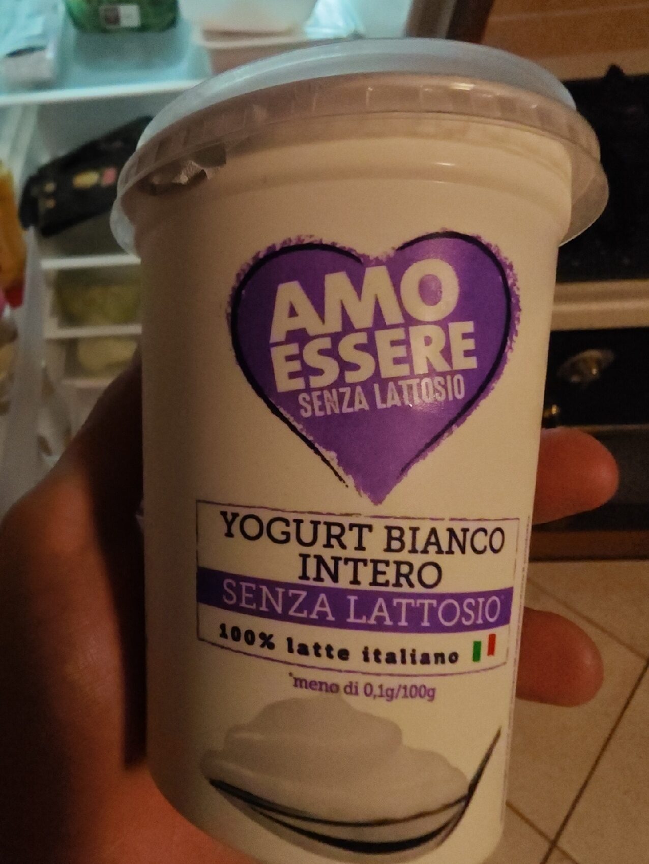 Eurospin - Yogurt Bianco Intero Senza Lattosio Amo Essere 500 g