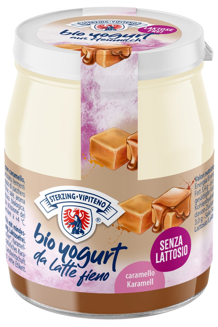 Latteria Vipiteno - Yogurt Bio Senza Lattosio Caramello Latte Fieno