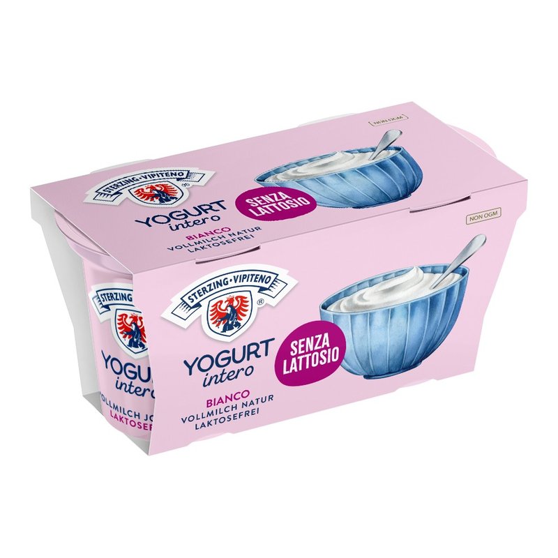 Latteria Vipiteno - Yogurt Intero Senza Lattosio Bianco 2x125 g
