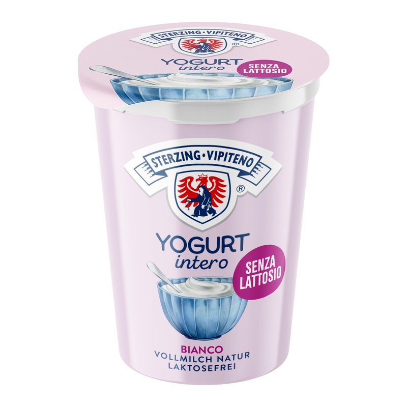 Latteria Vipiteno - Yogurt Intero Senza Lattosio Bianco 500 g