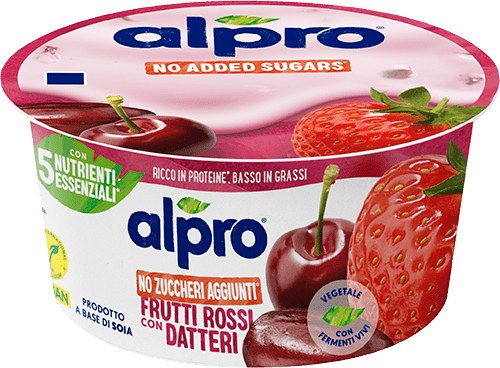 Alpro - Zero Zuccheri Aggiunti Frutti Rossi con Datteri
